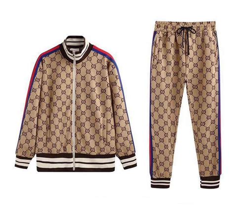 gucci track jacket look alike|Gucci jogging suit for men.